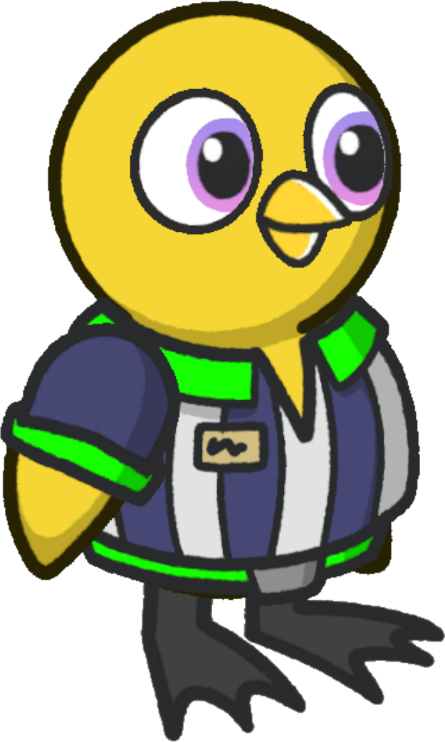 Referee Shirt, colour option 2, on a yellow duck