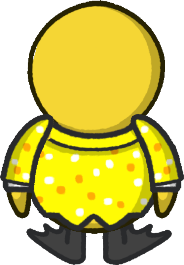 Rotating overworld view of Goldie's Costume