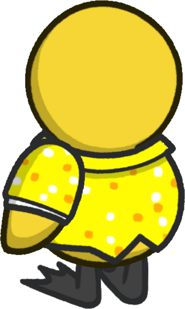 Rotating overworld view of Goldie's Costume
