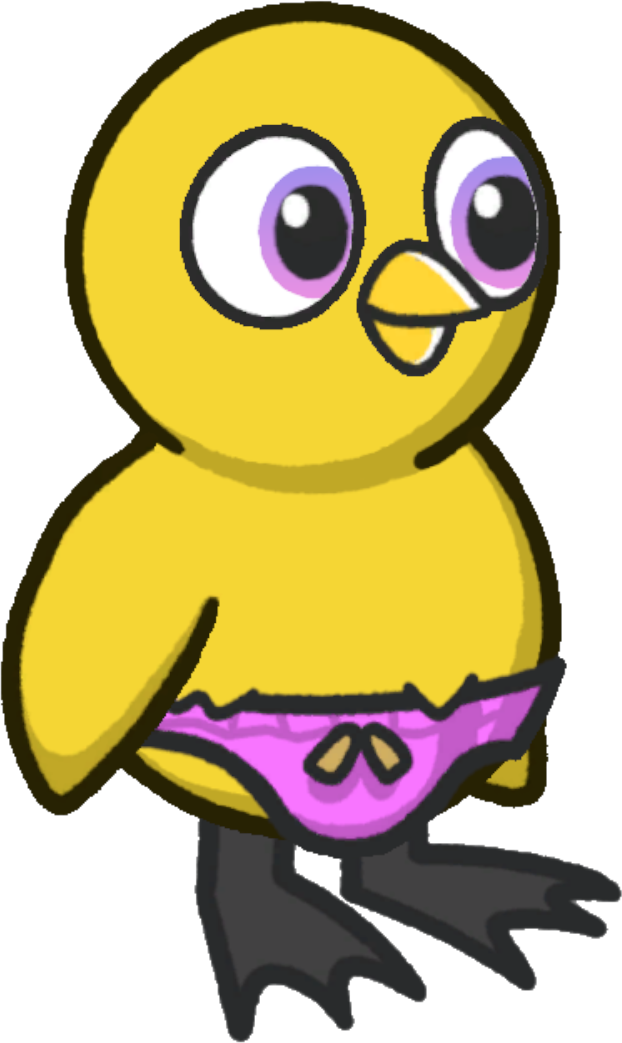 Speedos, colour option 5, on a yellow duck