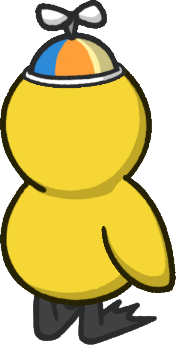 Rotating overworld view of Propeller hat