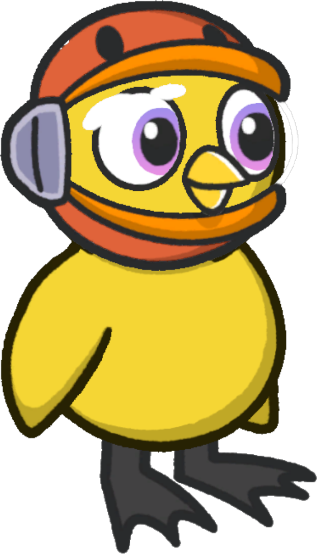 Space helmet, colour option 3, on a yellow duck