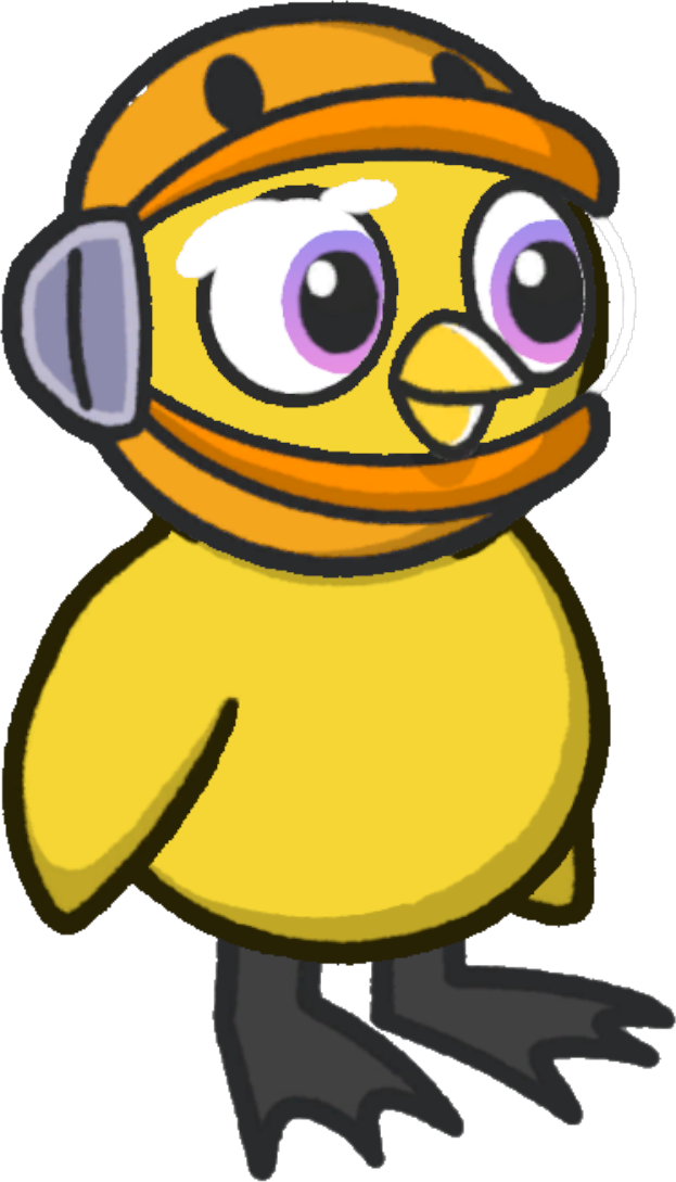 Space helmet, colour option 4, on a yellow duck