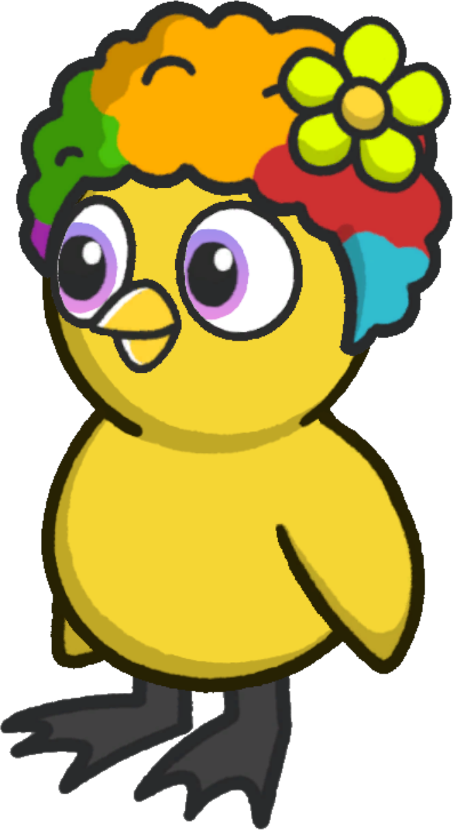 Rotating overworld view of Clown wig