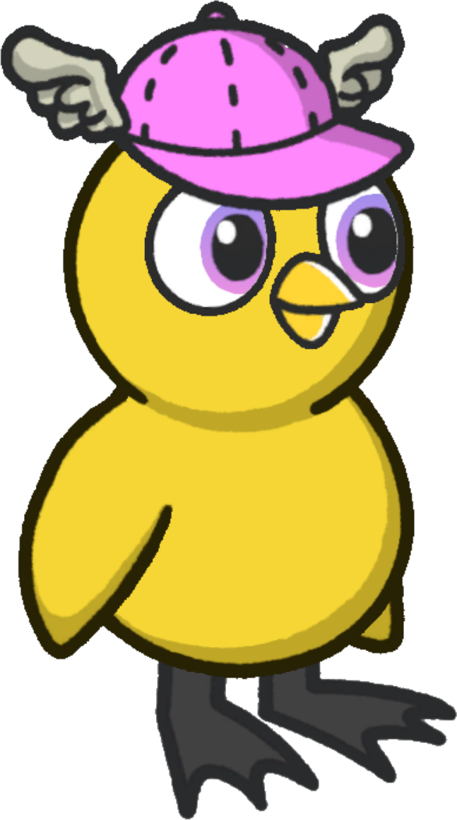 Wing cap, colour option 5, on a yellow duck