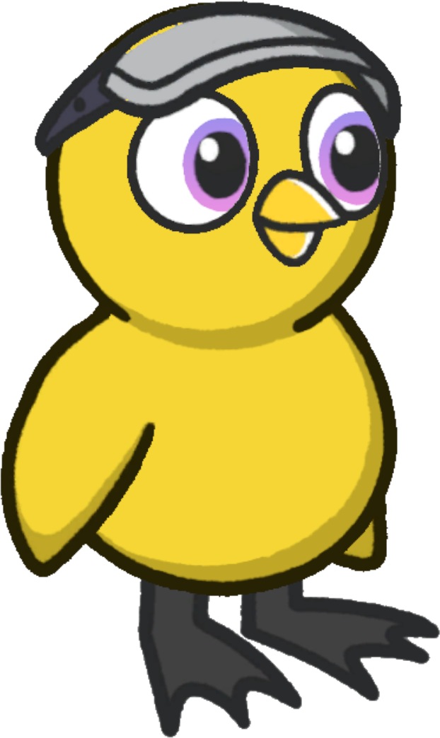 Visor, colour option 3, on a yellow duck