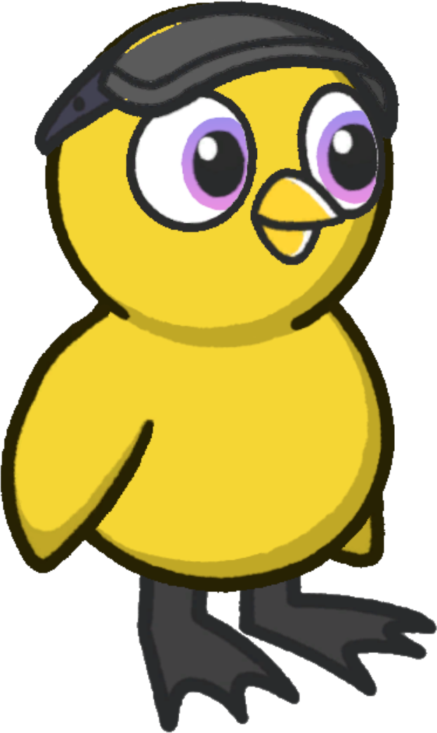Visor, colour option 4, on a yellow duck