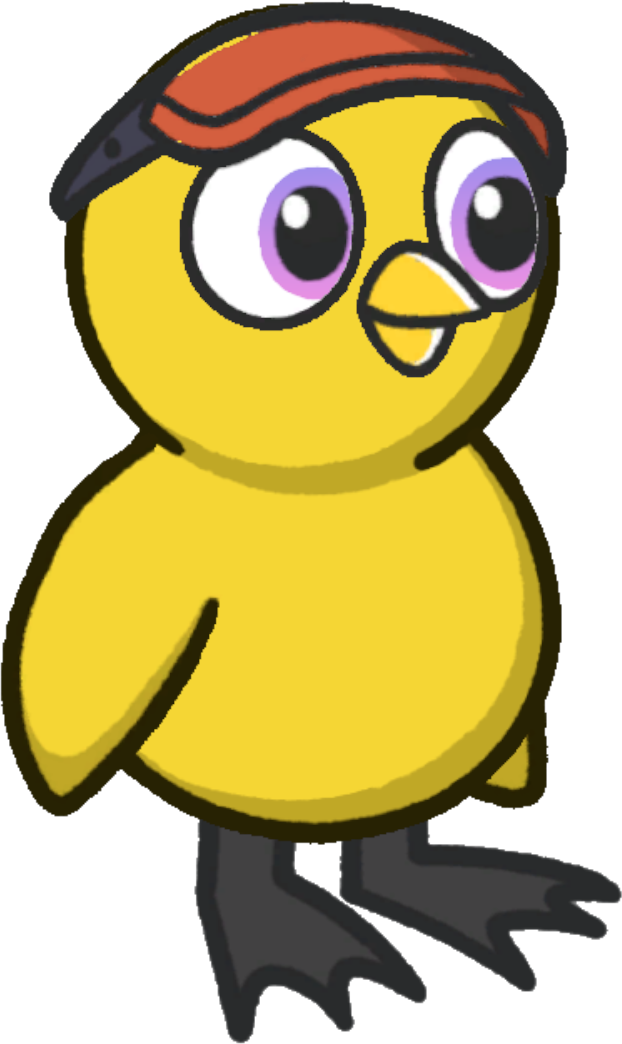 Visor, colour option 6, on a yellow duck