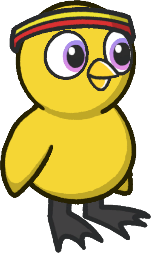 Sweatband, colour option 3, on a yellow duck