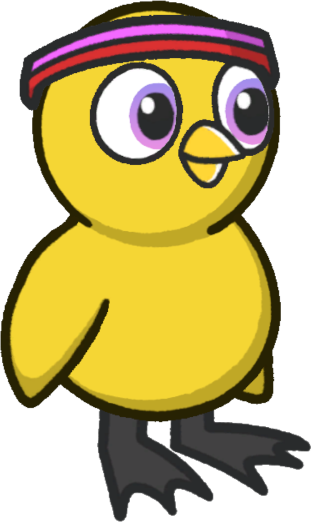 Sweatband, colour option 4, on a yellow duck