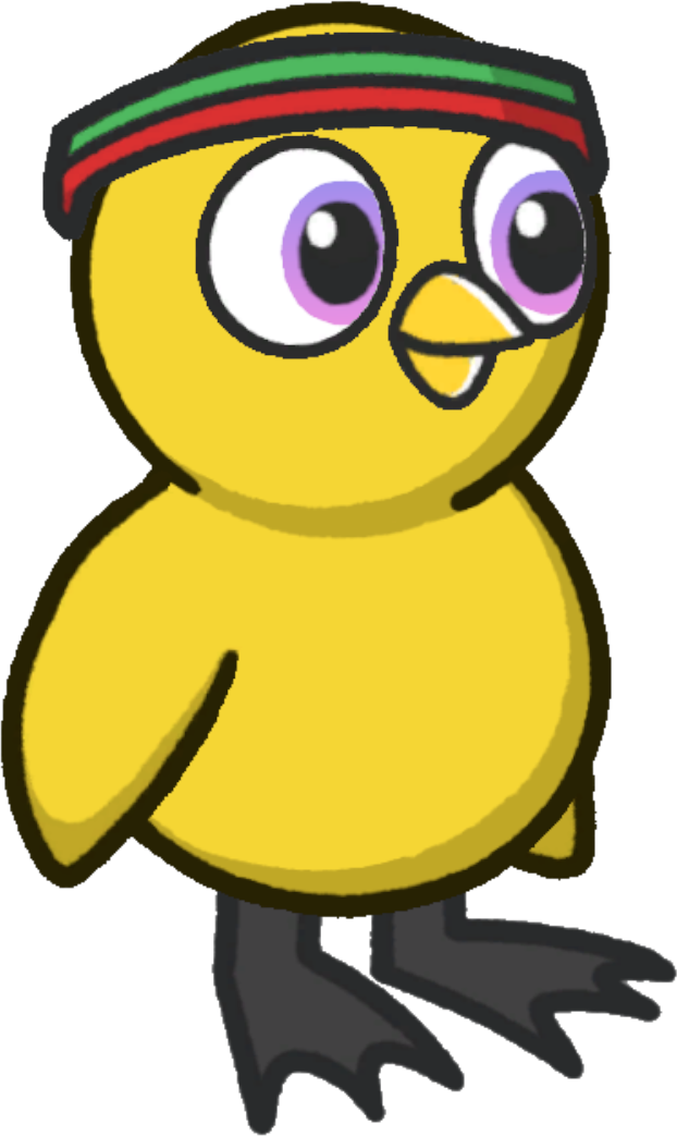 Sweatband, colour option 5, on a yellow duck