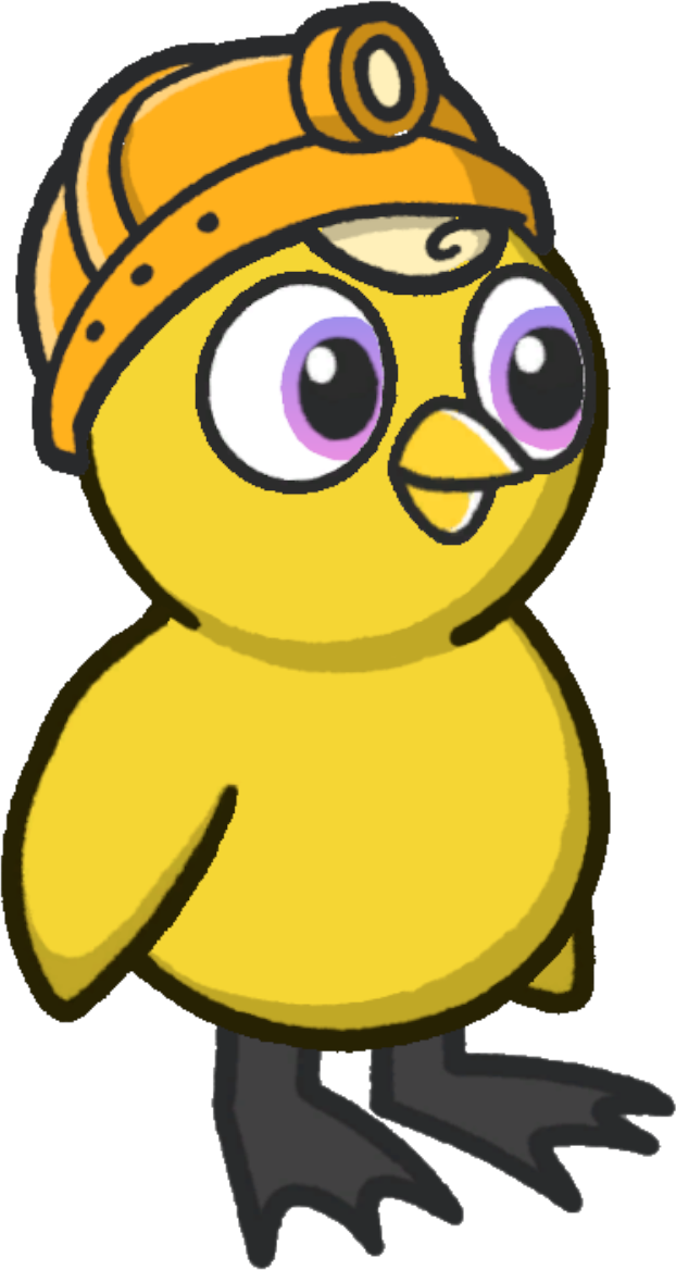 Headlamp, colour option 2, on a yellow duck
