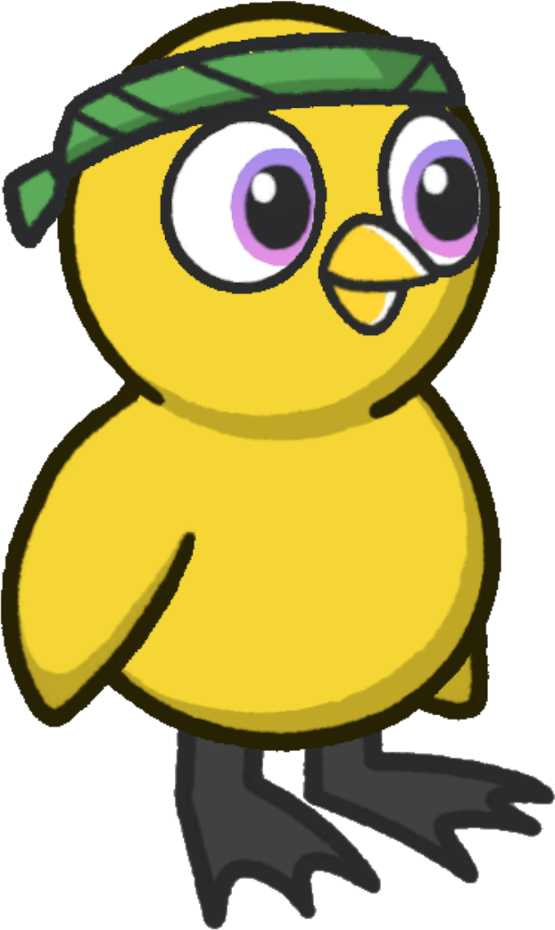Bandana, colour option 6, on a yellow duck