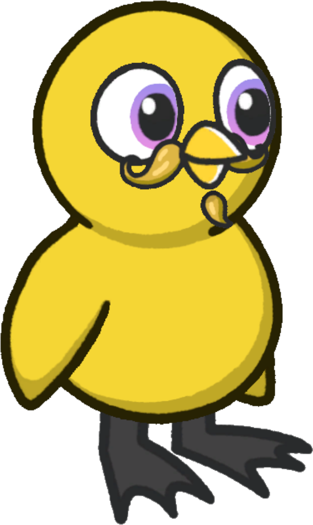 Salvagord Dali's Moustache, colour option 1, on a yellow duck