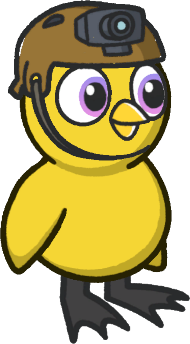 GoPro helmet, colour option 5, on a yellow duck