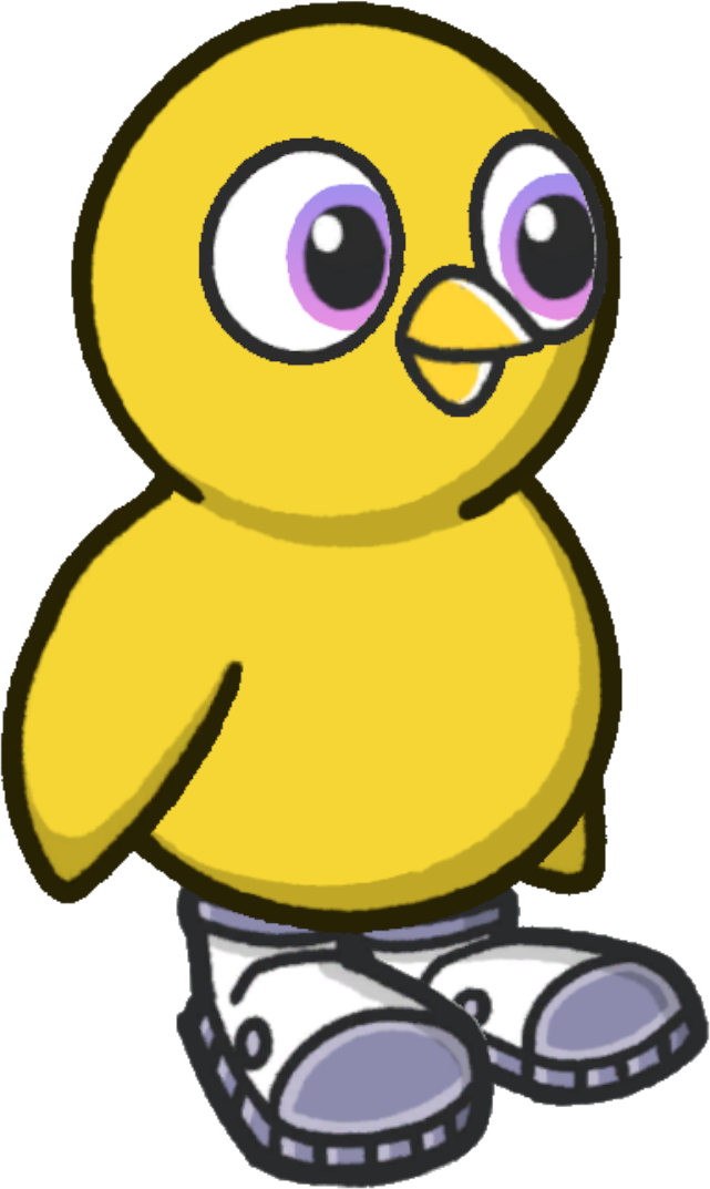 Rocket boots, colour option 2, on a yellow duck