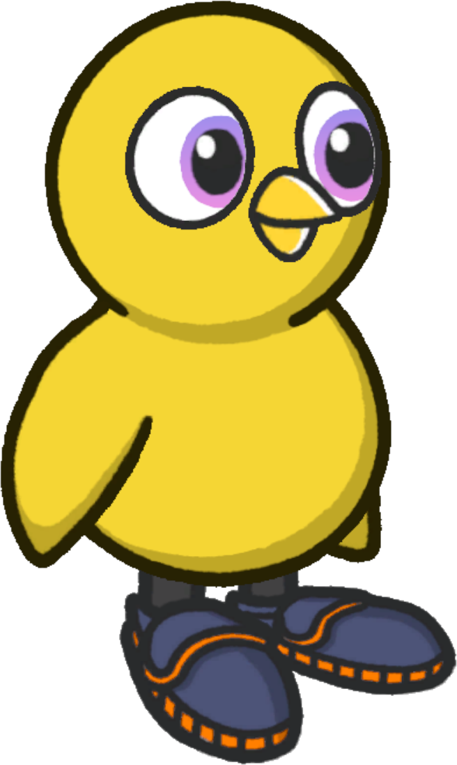Pumps, colour option 4, on a yellow duck