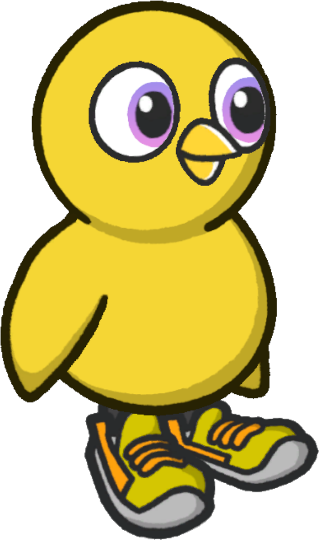 Basketball shoes, colour option 6, on a yellow duck