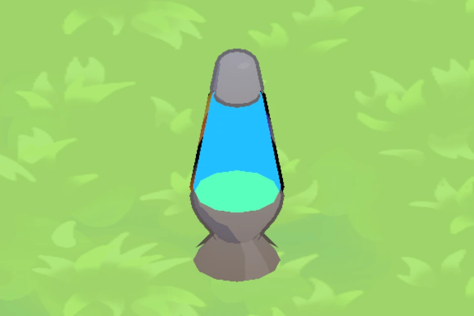 Blue Lava Lamp, level 1, in the flock