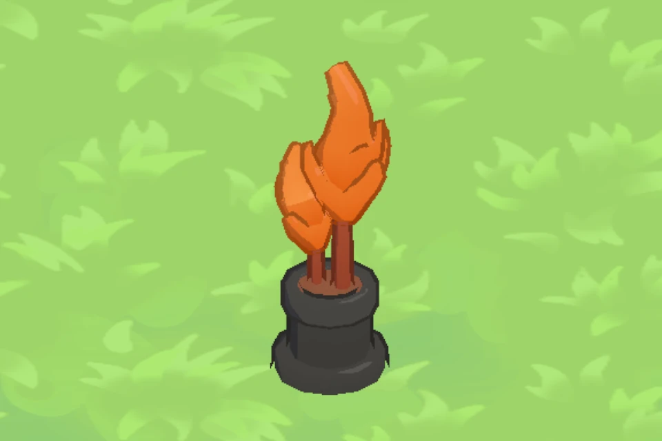 Fire Bush, level 1, in the flock