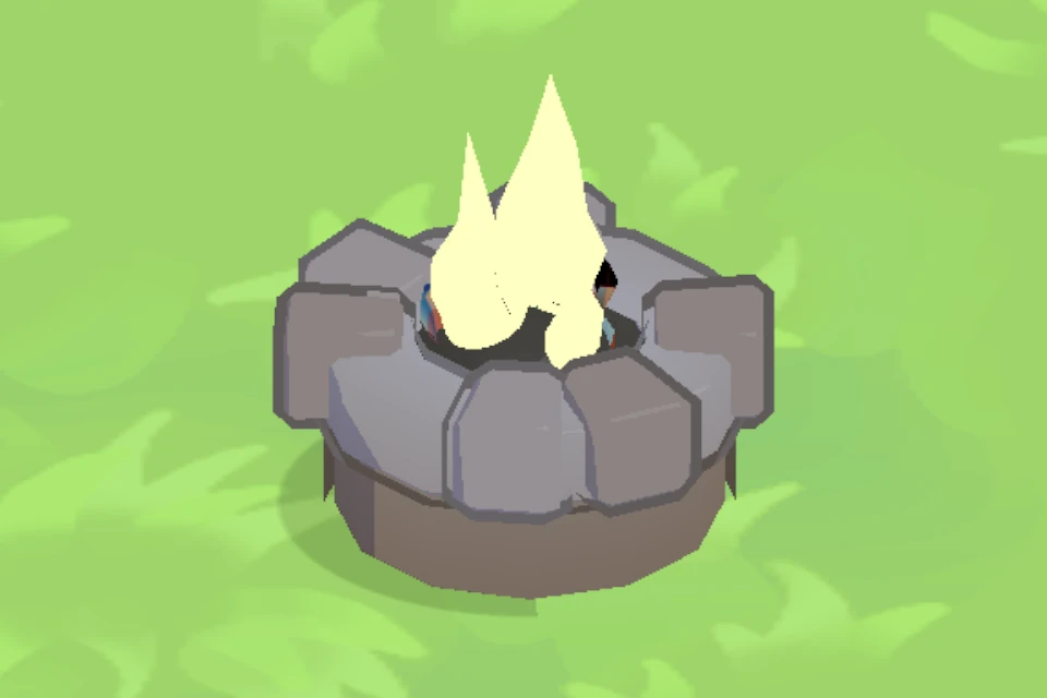 Fire Pit, level 1, in the flock