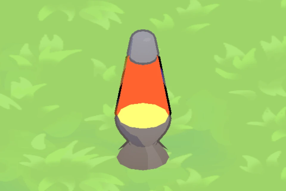 Red Lava Lamp, level 1, in the flock