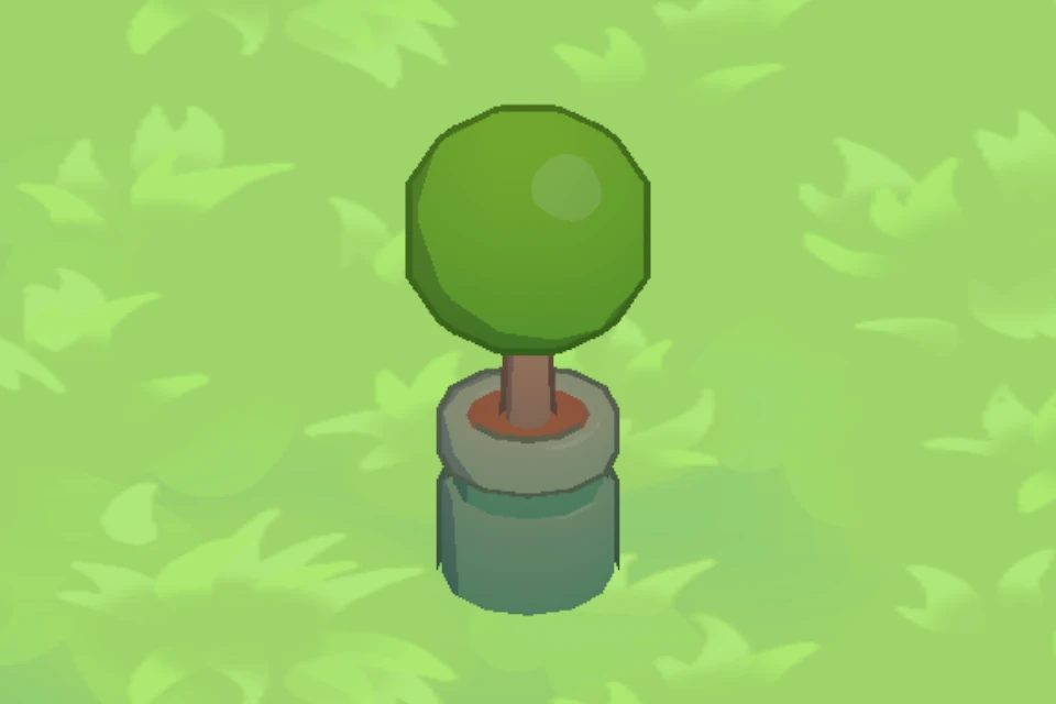 Round Bush, level 1, in the flock