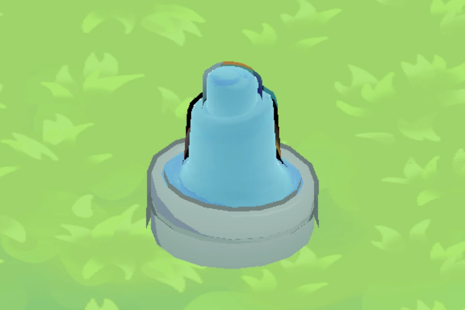 Simple Fountain, level 1, in the flock