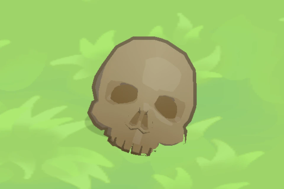 Skull, level 1, in the flock