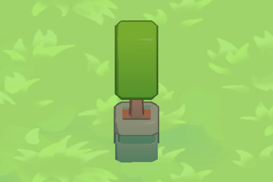 Square Bush, level 1, in the flock