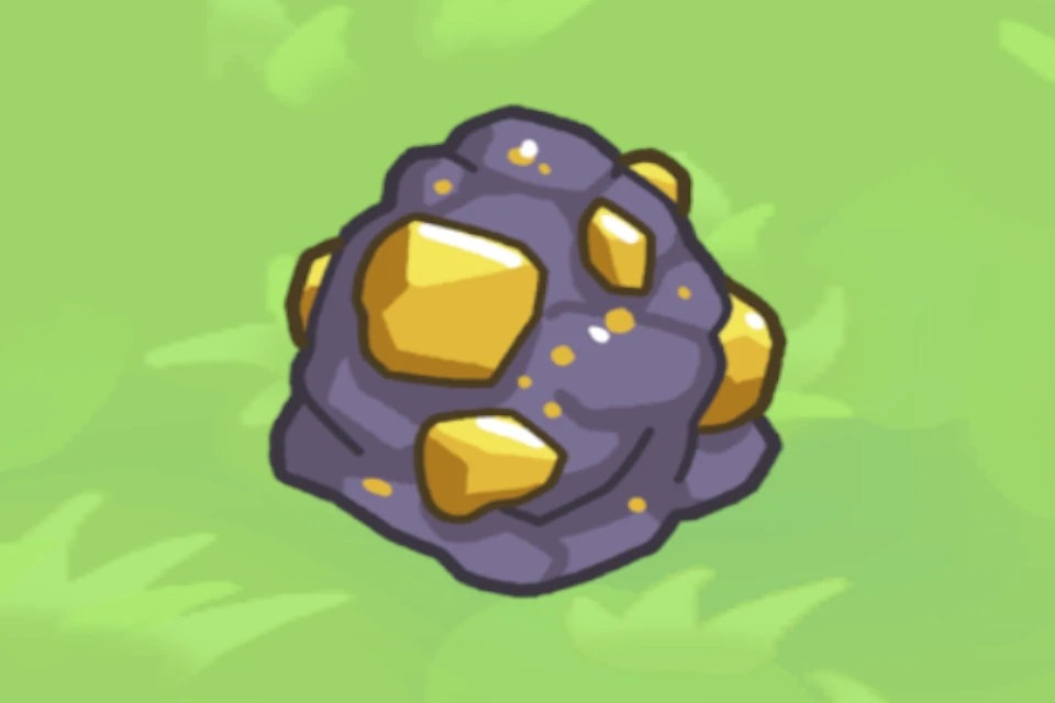 Gold deposit, level 1, in the flock