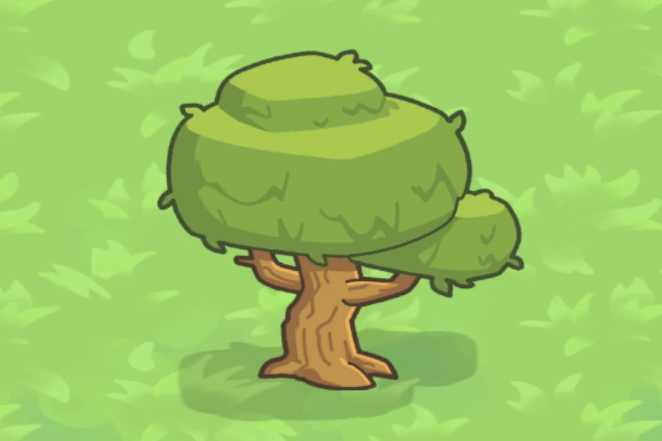 Hardwood tree, level 1, in the flock