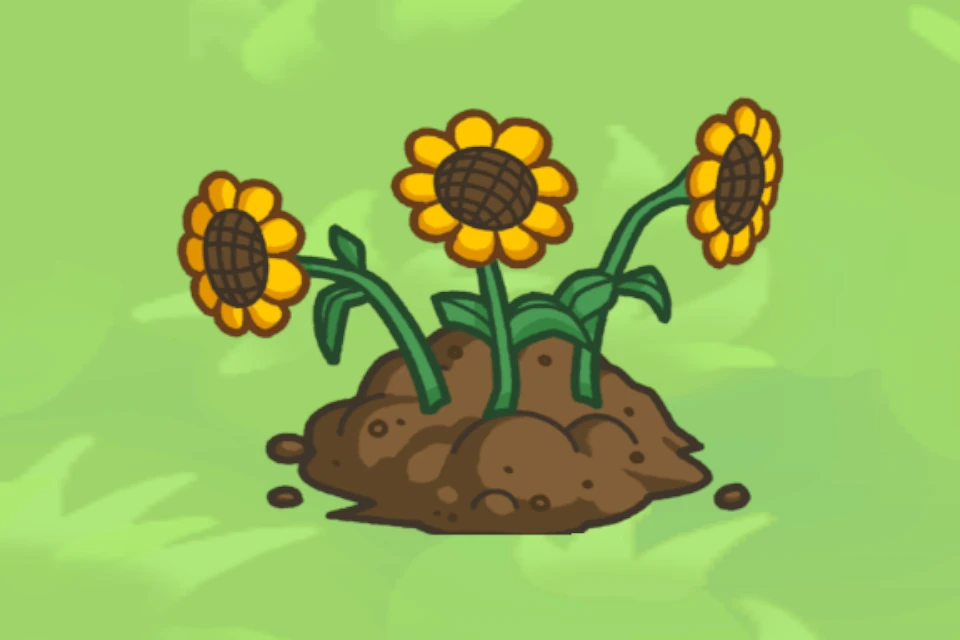 Sunflower Patch, level 1, in the flock