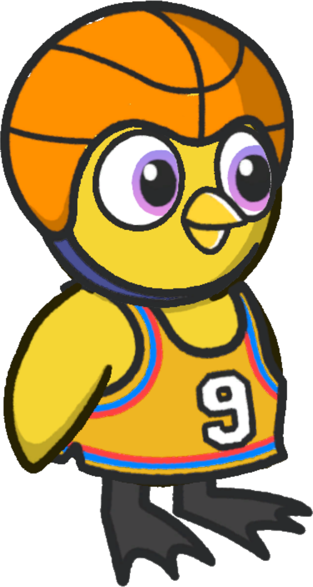 Basketball Outfit, blue and orange version