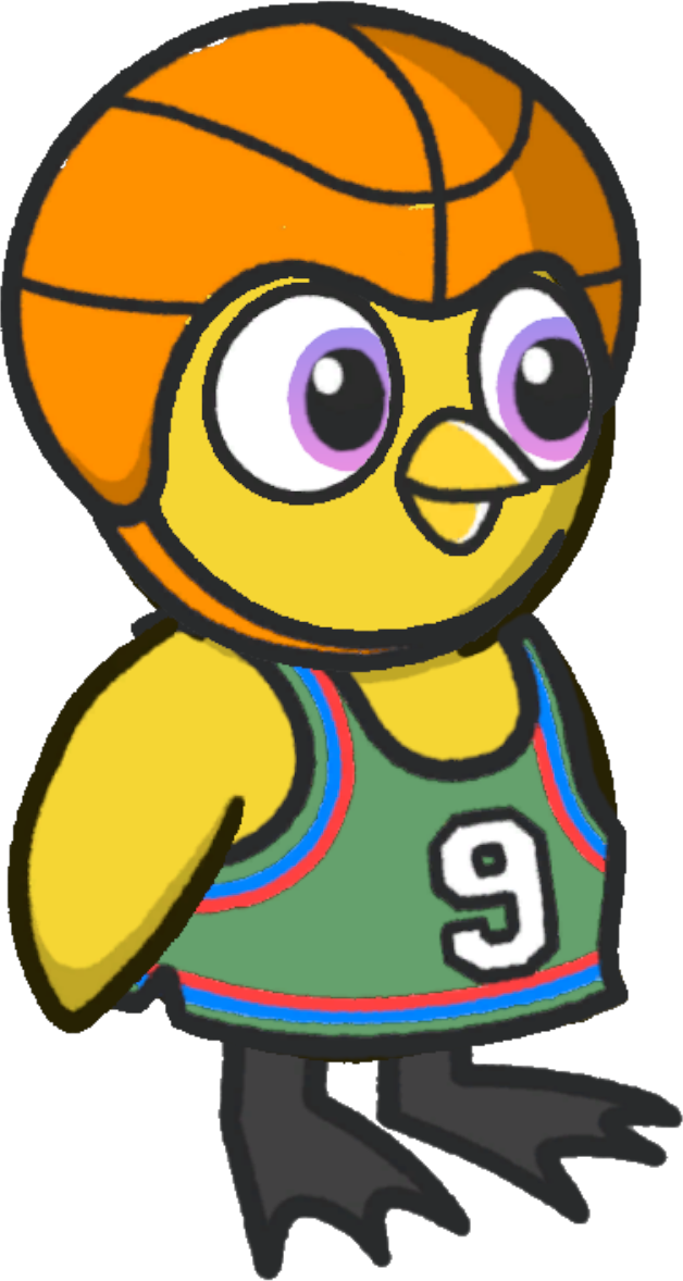 Basketball Outfit, orange and green version