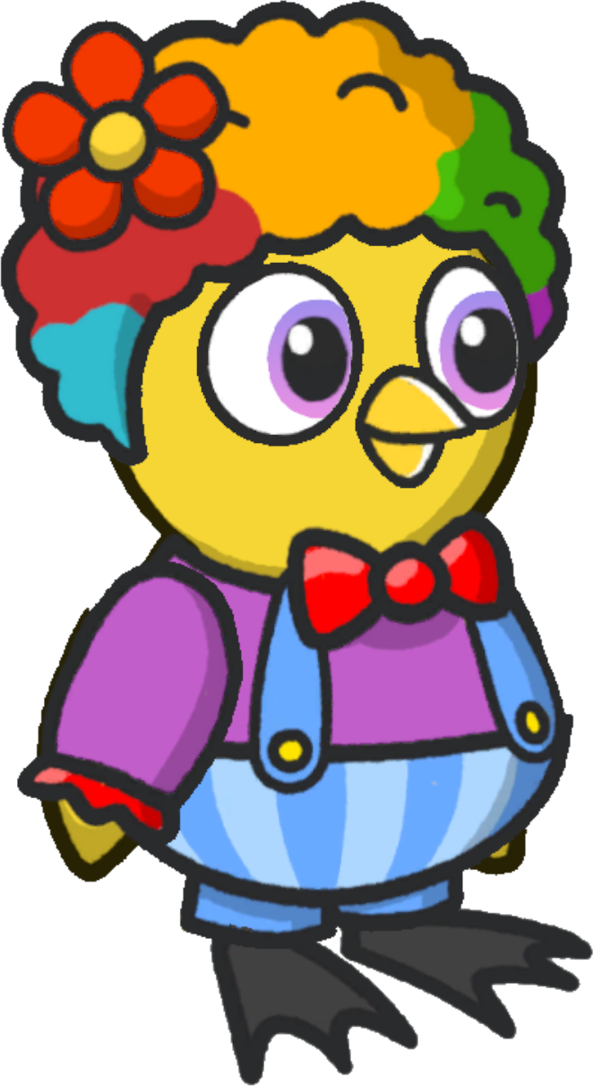 Clown Outfit, orange and purple version