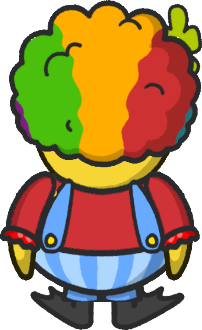 Rotating view of Clown Outfit