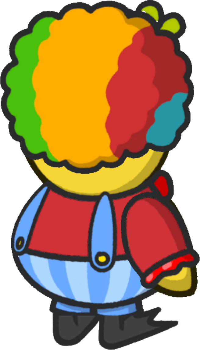 Rotating view of Clown Outfit