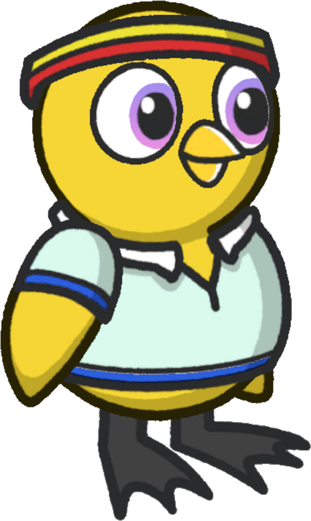 Tennis Outfit, yellow and blue version