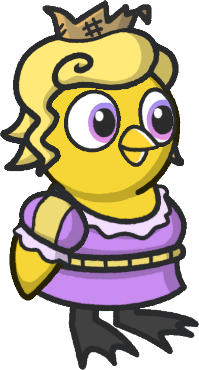 Moneybags Outfit, blonde and purple version