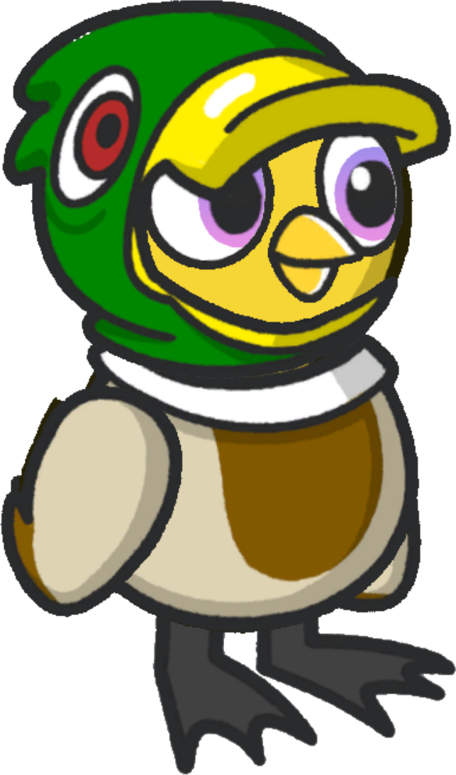 Mallard Gang Outfit, green and cream version