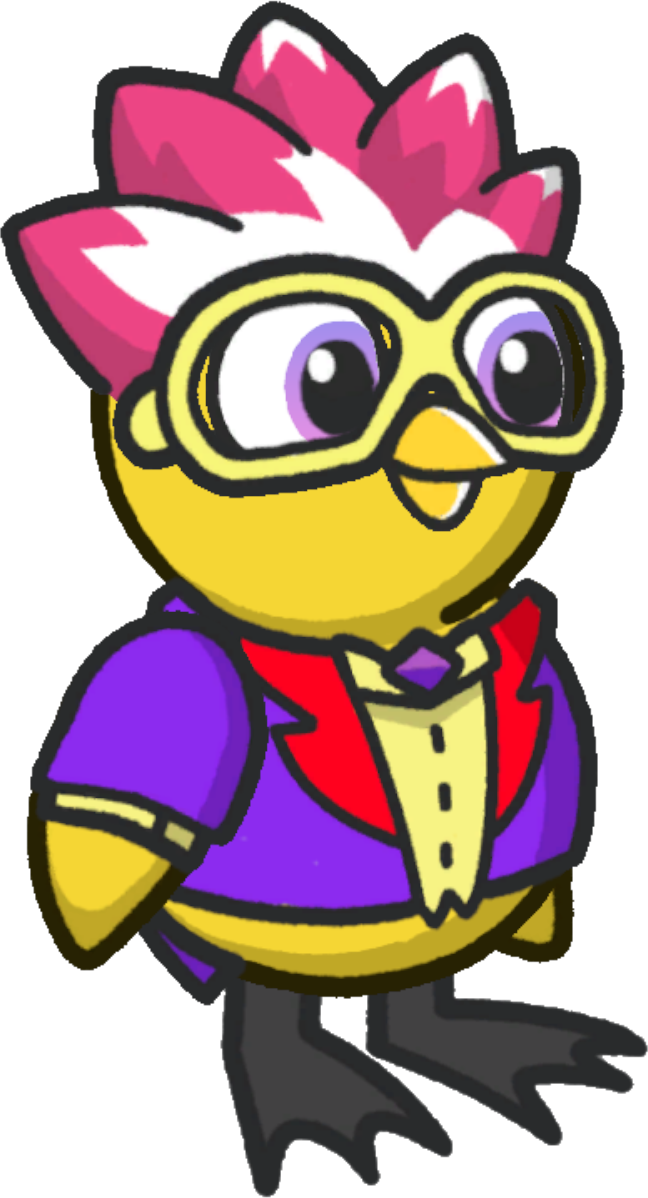 Scruffy Outfit, pink and purple version