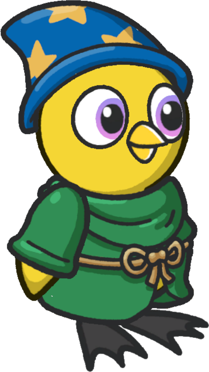 Dumbleduck Outfit, blue and green version