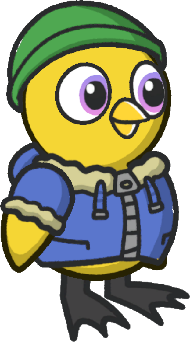 Winter Outfit, green and blue version