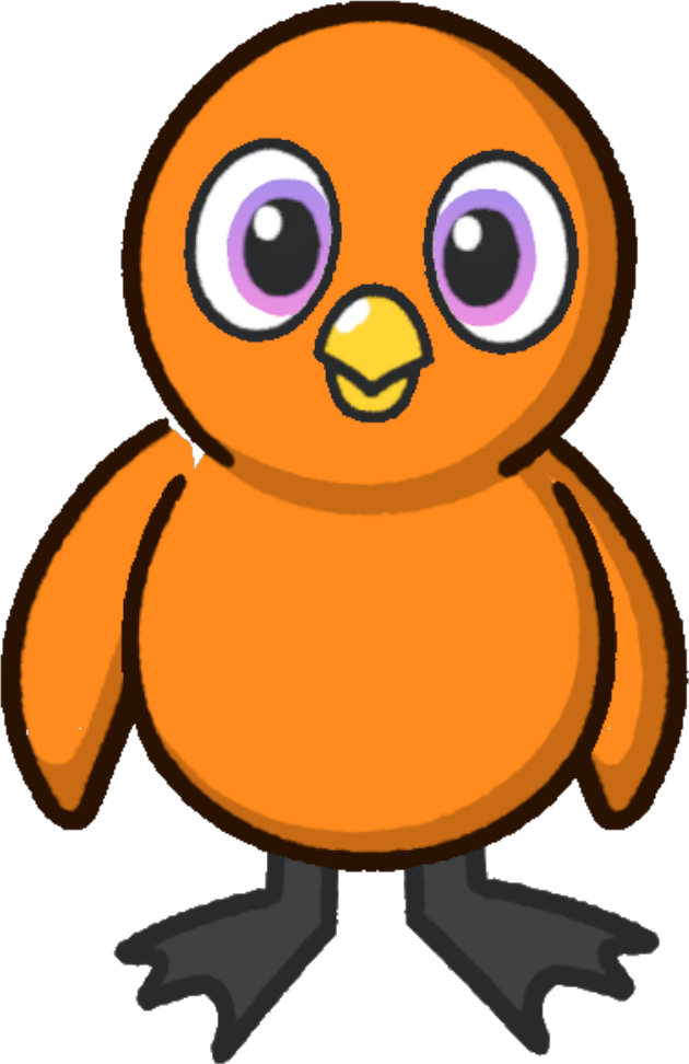 Front view of Orange Body Colour