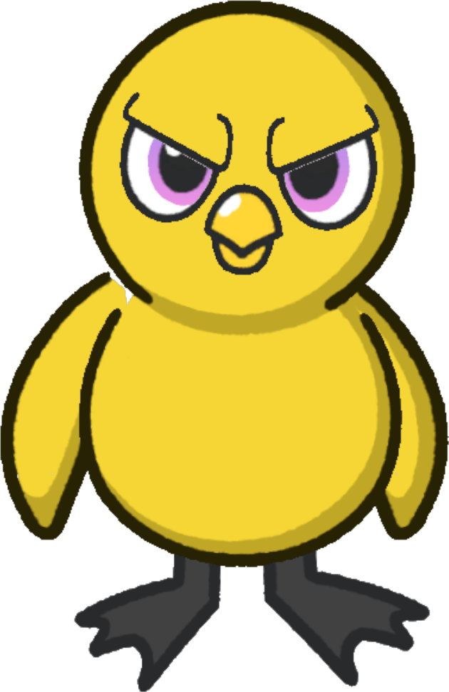Front view of Grumpy Eyes